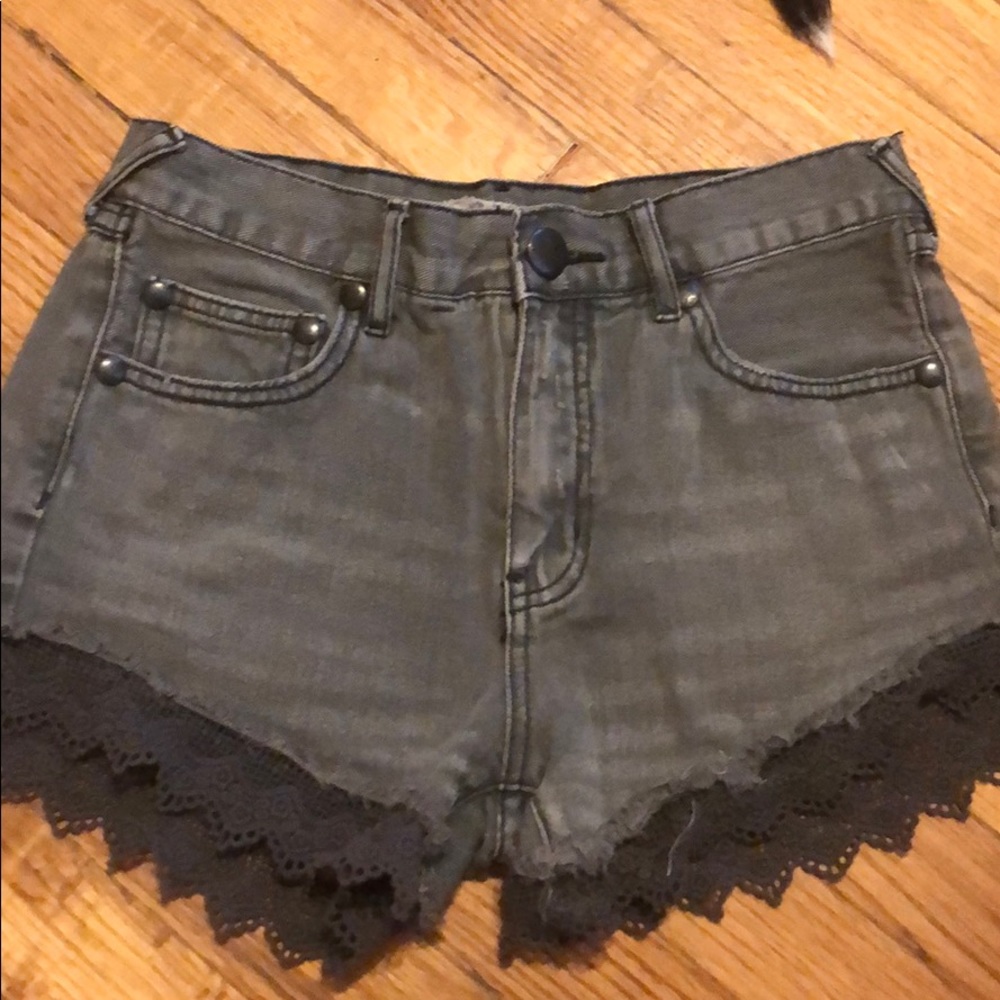 Free people denim shorts